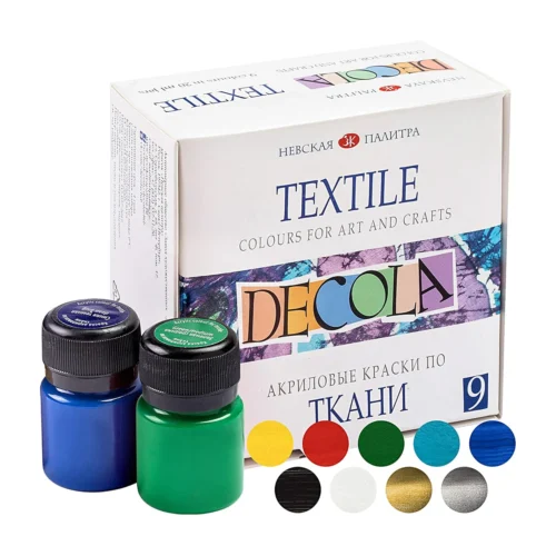 Decola Textile Paint Set | 9 x 20 ml