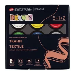 Decola Textile Paint Set | 7 x 20 ml