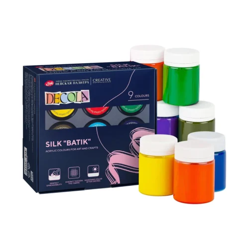 Decola Silk Paint Set | 9 x 50 ml