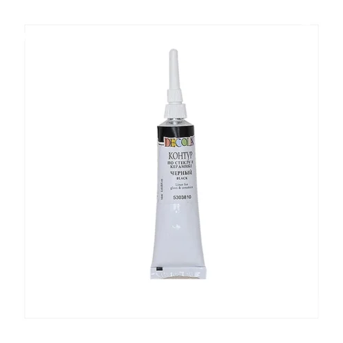 Decola Ceramic & Glass Black Outliner | 18 ml